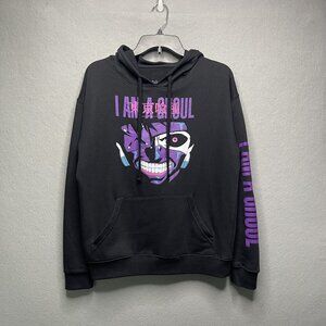 Tokyo Ghoul Funimation Mens Hoodie I Am A Ghoul Graphic Black Purple S